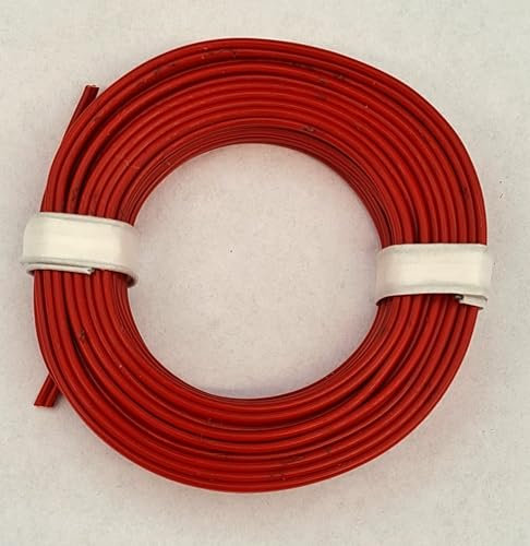 BELI-BECO L218/5 Kabel - Kupferlitze 2 x 0,14 mm² (2x18x0,10mm) - Zwillingsleitung - 5 m Ring (Rot)
