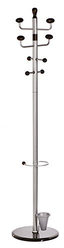 Alco-Albert 2801 Standgarderobe, mit Marmorfuß, ca. 180 cm, Silber