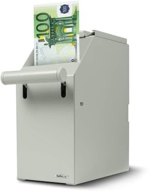 Safescan 4100 POS Safe (grau), sichere und diskrete Aufbewahrung von bis zu 300 Banknoten - perfekt für die Montage unter dem Verkaufstresen - Einfache Installation in der Nähe Ihre Kassenschulade