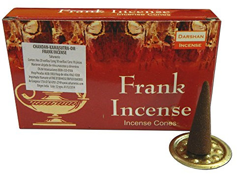 Räucherkegel 10 Frank Incense cones Weihrauch Duft 1 Schachtel Räucherkerzen Wohnaccessoire Raumduft
