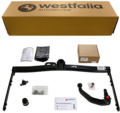 Westfalia Abnehmbare Anhängerkupplung für Skoda Superb II (BJ 06/2008-05/2015), Skoda Octavia II (BJ 02/2004-06/2013) - im Set mit 13-pol. fzg.-spez. Westfalia Elektrosatz
