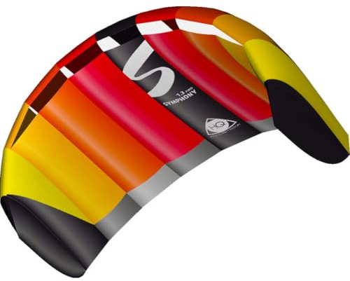 HQ 11770150 - Symphony Pro 2.2 Rainbow Zweileiner Lenkmatten, ab 14 Jahren, 73x220cm, inkl. 140 kp Dyneemaschnüre 2x25m auf Winder mit Schlaufen, 2-6 Beaufort