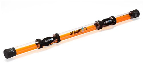 Slashpipe Mini | Trainingsgerät für Gymnastik und Fitnesstraining | Anfänger, Senioren, Therapie, Gruppenfitness | Ähnlich wie Langhantel | Inkl. Endkappen, Handschlaufen