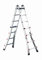 Svelt Scala Professionale Multiposizione Telescopica con Base Allargata, in Alluminio, Scalissima 6+6 gradini