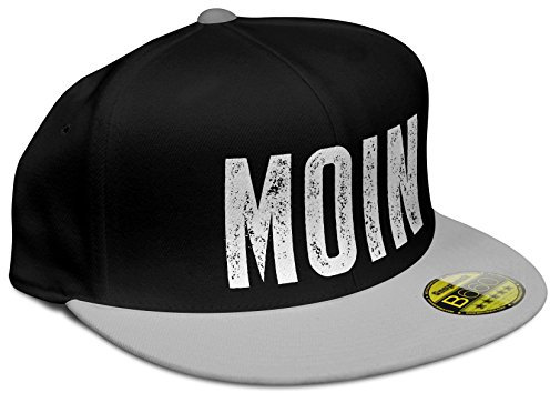 Stylotex Flat Cap Moin Vintage Print, Farbe:schwarz-grau