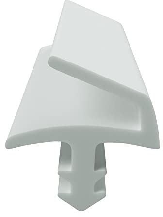 DIWARO® Zimmertür-Dichtung ZT019 | weiß, beige oder braun | 5 lfm für Zimmertüren und Innentüren. Zum Schallschutz und abdichten der Tür. Bestehend aus TPE (Thermoplastischen Elastomer) (weiß)