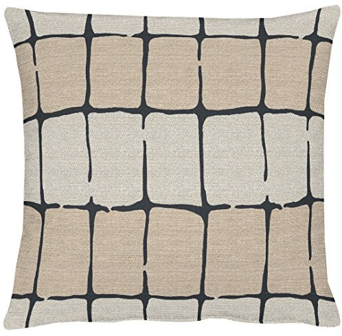 APELT Monte_49x49_87 Kissenhülle, Polyester-Baumwolle, braun, 49 x 49 x 0.5 cm