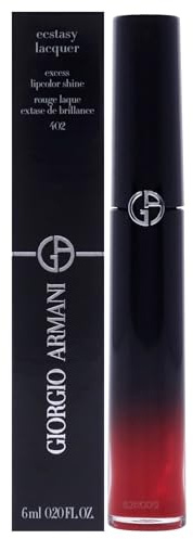 Giorgio Armani Ecstasy Lacquer Excess Lipcolor Shine - 402 Red-to-Go for Women - 0.2 oz Lip Gloss