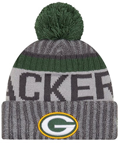 New Era NFL Sideline Winter Bobble Mütze - Green Bay Packers