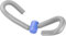 Queenfit® Oberschenkeltrainer, Hip Trainer, Beintrainer, Leg Trainer - Fitnessgeräte für Frauen, Oberschenkel Trimmer - Home Gym, Fitness, Pilates (grau)