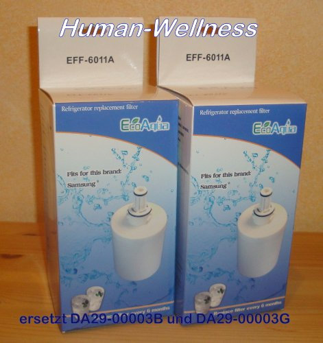 EcoAqua EFF-6011A Replacement for Samsung Aqua-Pure Plus DA29-00003A / DA29-00003B / DA29-00003G / DA29-00003F Fridge Filter
