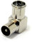 RF Droit Angle Adaptateur Fiche vers Femelle pour TV Coax Antenne Câbles Métal