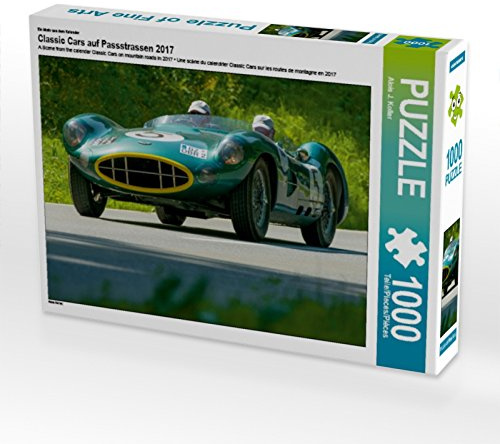 CALVENDO Puzzle EIN Motiv aus dem Kalender Classic Cars auf Passstrassen 2017 | 1000 Teile Lege-Größe 64 x 48 cm Foto-Puzzle für glückliche Stunden