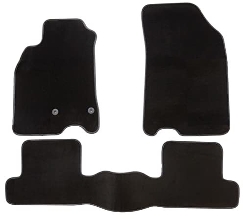 DBS 1763933 Autofußmatte - nach Maß - 3-teilig - Anti Rutsch - hochwertiger Nadelfilz 1000g/m² - Velours Fertigung - Sortiment Luxe