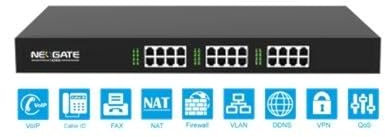 YEASTAR VoIP-Gateway TA2400 24xFXS RJ11 BZW. 2xFXS RJ21