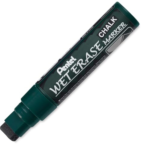 Pentel Wet Erase Chalk Marker, Black Jumbo (SMW56-A)
