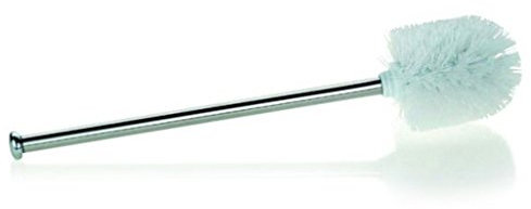 kela Klobürste mit Edelstahlgriff 35,5 cm PULCRO, Toilettenbürste für Bürstenhalter mit 8,5 cm, Edelstahl 18/10 glänzend, weiß