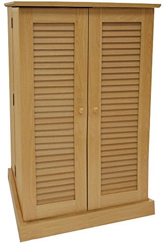 WATSONS VICTORIA - 600 CD / 250 DVD/Blu-ray Multimedia Storage Cabinet - BEECH