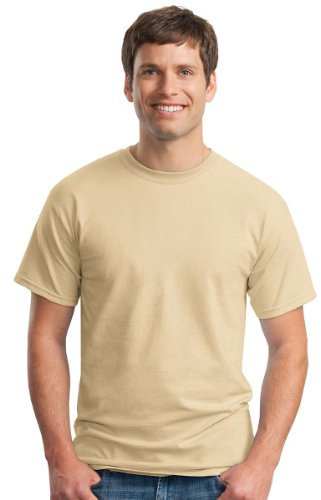 Gildan Mens Ultra Cotton Short Sleeve T-Shirt (L) (Tangerine)