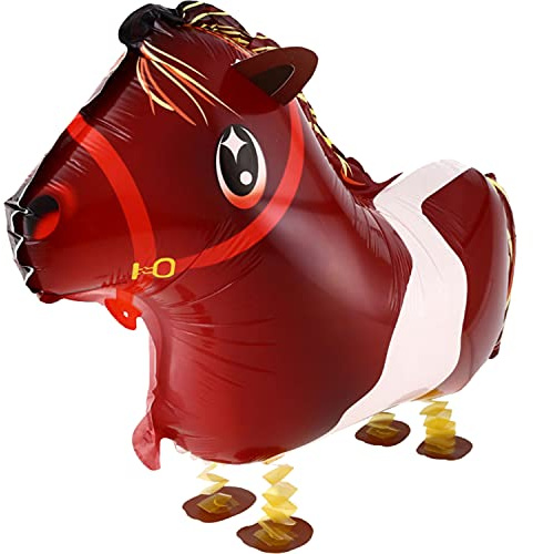 DekoRex Airwalker Walking Pets Folienballon Tier Ballon Deko (Pferd)