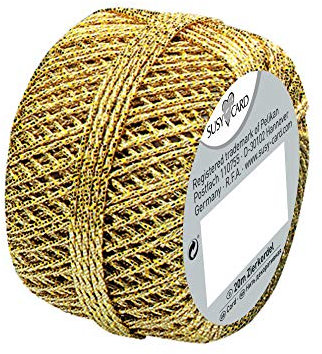 Susy Card Onnet 11103991 Boule de Noël en corde sous film rétractable Doré 20 m