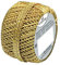 Susy Card 11103991 Weihnachts-Cordonnet Knäuel, eingeschweißt, 20 m, gold, 1 Stück