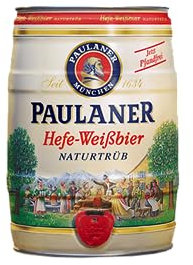 Paulaner Hefe-Weißbier Naturtrüb Partyfass•Weizenbier spritzig-mild•DOSE (1x5l)