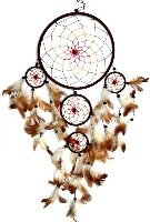 Traumfänger blau-bunt 20/55 cm Dreamcatcher TF15