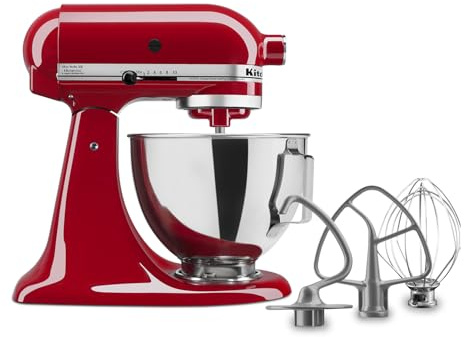 Kitchen Aid Tilt-Head Stand Mixer 4.5 Quart KSM85PBER, Empire Red by Kitchen Aid