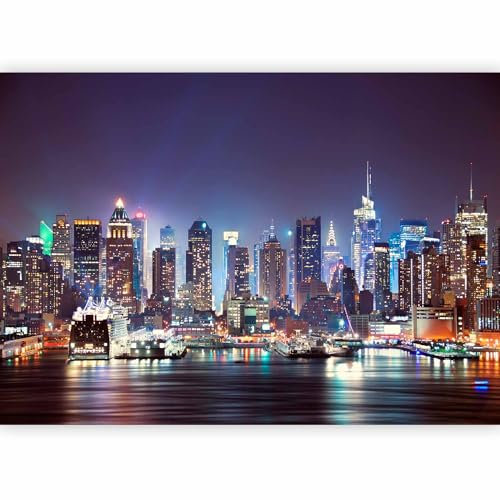 Fototapete murando New York 150x105 cm Vlies Tapeten Wandtapete XXL Moderne Wanddeko Design Wand Dekoration Wohnzimmer Schlafzimmer Büro Flur Stadt City New York d-B-0034-a-b