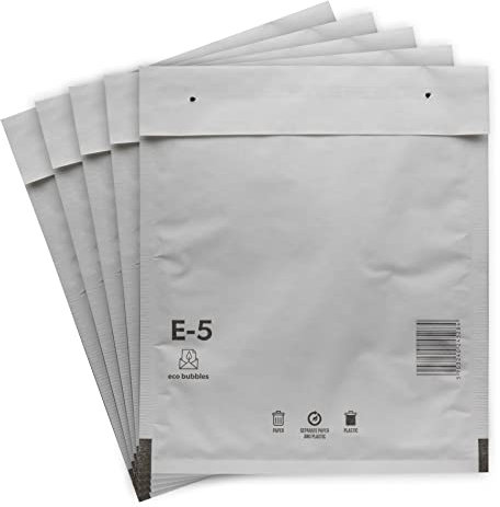 30 Versandtaschen Luftpolsterumschläge haftklebend Luftpolsterversandtaschen Luftpolstertaschen Gr. E/5 E5 weiß (240mm x 275mm) Umschläge gepolstert Polsterumschlag Taschen