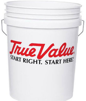 LEAKTITE 5GLSKD-TV 5-Gallon lon White Plastic Pail