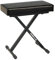 Quik Lok BX/718Deluxe Klavierbank mit Extra Dickem Sitzkissen (30 x 60 cm)
