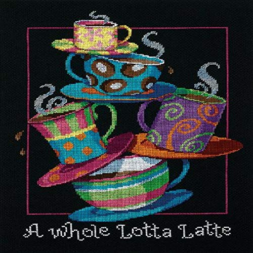 Dimensions A Whole Lotta Latte Counted Cross Stitch Kit, Multi-Colour