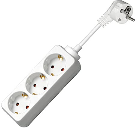 Goobay 51075 Steckdosenleiste 3 m, Weiß