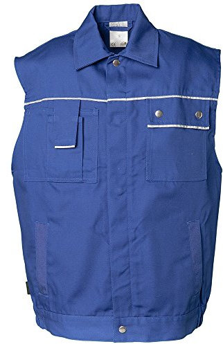 Planam Größe L Herren Canvas 320 Weste kornblau Modell 2160