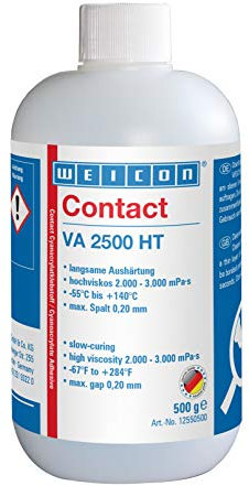 WEICON Contact VA 2500 HT Cyanacrylat-Klebstoff 500 g opak | Sekundenkleber für Gummi & Kunststoff