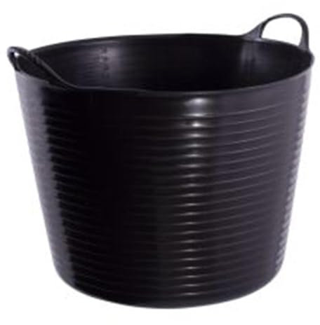 Tubtrugs Gartenkorb, flexibel, groß, 38 l schwarz