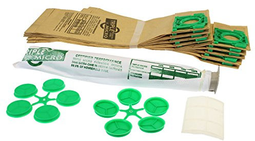 Qualtex Dust Bags and Filters for Sebo Vacuum Cleaners Pack with 2 Filters, Set of 10