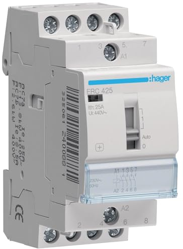 Hager erc425 Manual Contactor 25 A 4 NA 230 V