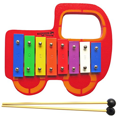 keepdrum Glockenspiel Auto für Kinder Musikspielzeug