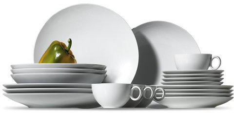 Thomas 18844 Loft Set No 2, Geschirr, Porzellan, Weiss, Spuelmaschinenfest, 16-tlg.