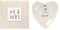 East of India Mr & Mrs Heart-Shaped Ring Dish in Gift Box, Porcelain