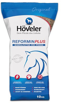 Höveler Reformin Plus 10 kg – Mineralfutter für alle Pferde – Mineralstoffe, Spurenelemente und Vitamine – optimale & bedarfsgerechte Versorgung - Mineralfuttermittel