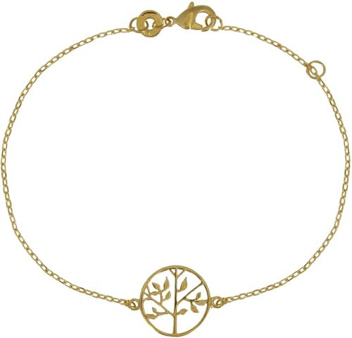 LES POULETTES BIJOUX - Armband Tree of Life vergoldete