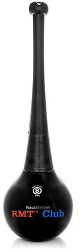 WeckMethod RMT Club 8LB (3,6kg) - Premium Macebell für Krafttraining, Rehabilitation, Stretching und Rotationskraft - Gewichtsverlagerung Design - Optimierter Grip und Langlebigkeit