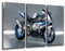 Wandbild - Bild Motorrad BMW, Motor, 97 x 62 cm, Holzdruck - XXL Format - Kunstdruck, 26076