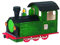 Drechslerei Kuhnert - Anspruchsvolles Hobaku Bastelset - Motiv: Rauchhaus Lokomotive - für Räucherkerzen Größe M - Maße: 20x8x12cm - kein Spielzeug - Made in Germany