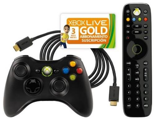 Xbox 360 Essentials Pack (Wireless Controller, Media Remote, HDMI Cable & 3 Months Live Gold)