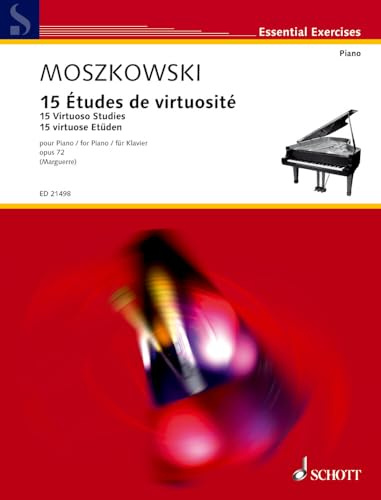 15 virtuose Etüden: op. 72. Klavier. (Essential Exercises)